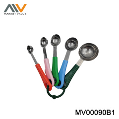5PCS S/S MEASURE SPOON TAG