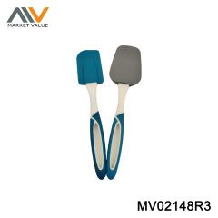 2PCS SILICONE SPATULA WITH PP HANDLE,T/C