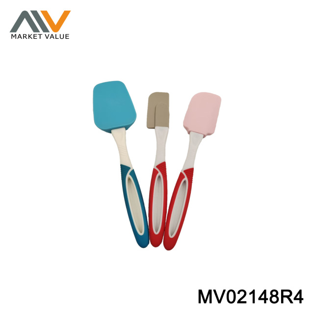 3PCS SILICONE SPATULA WITH PP HANDLE,T/C