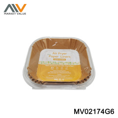 50PK 16CM Double-Sided 36G Air Fry Liners, PVC Box