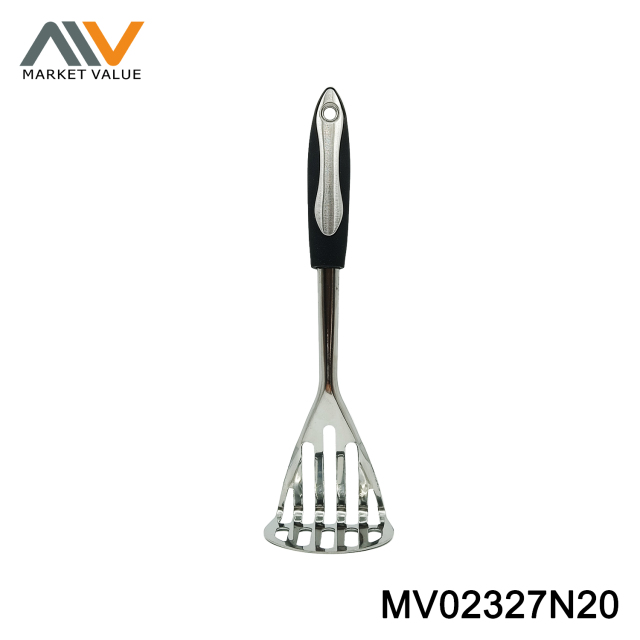 S/S POTATO MASHER WITH RUBBER AND PLASTIC HANDLE,T/C