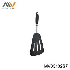 Silicone Slotted Tuener With Stainless Steel TPR Handle