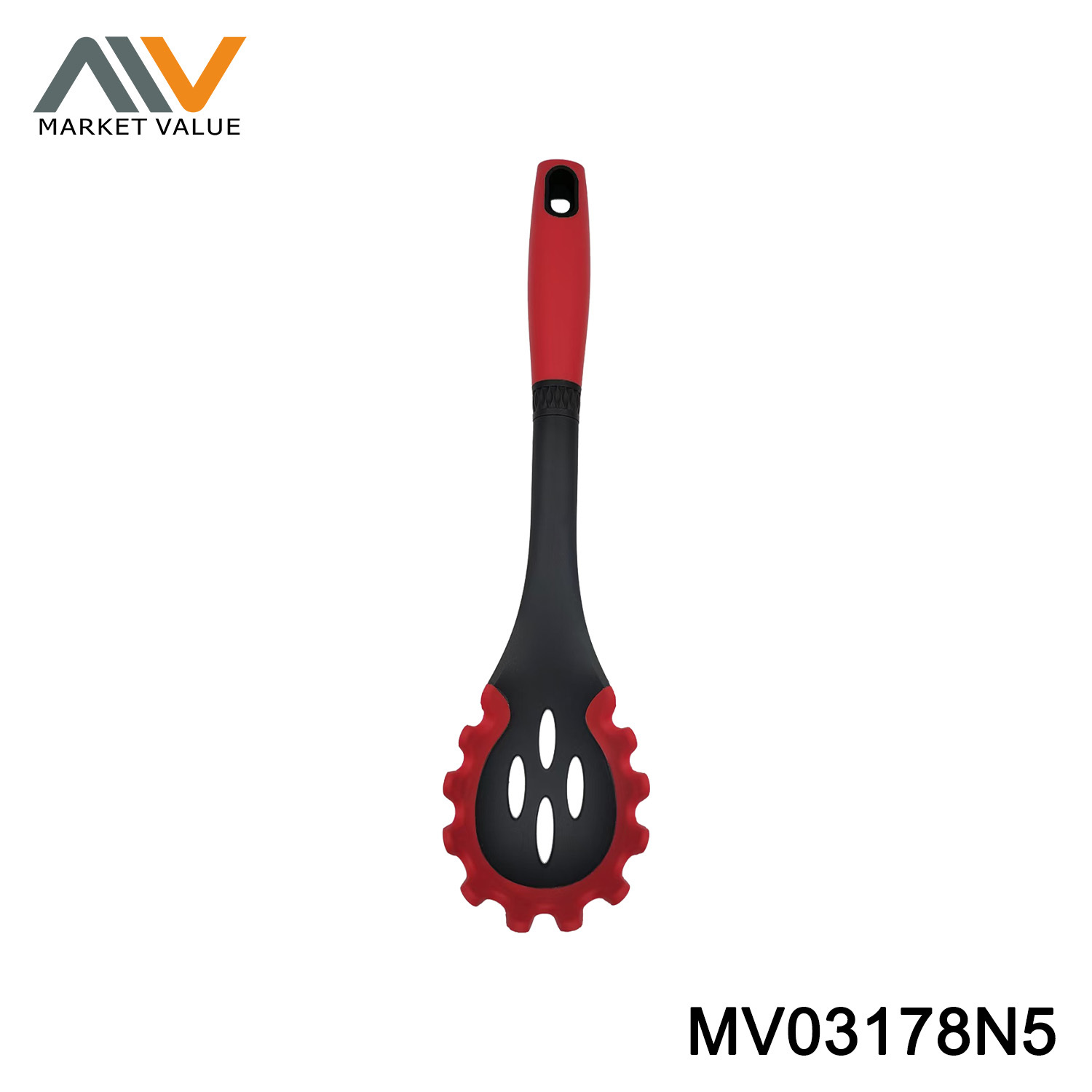 Silicone Edged Nylon Pasta Server With TPR Handle,TC