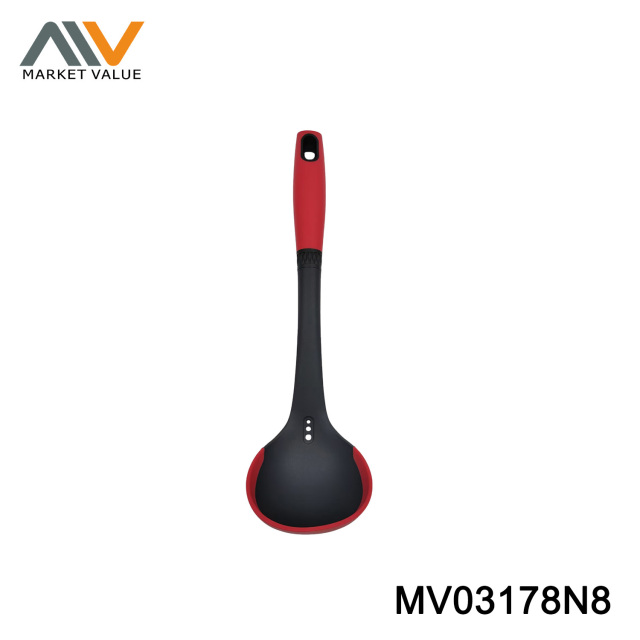 TPR Handle Nylon AND Silicone edge Ladle  TC