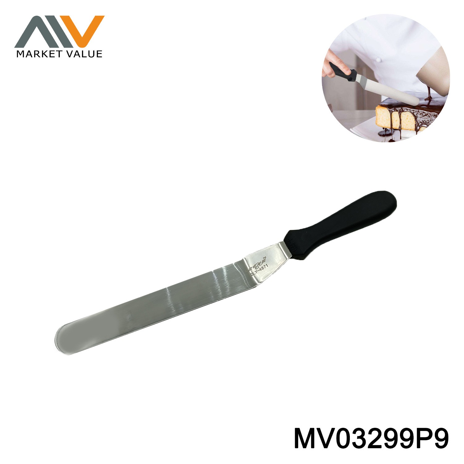 10" Butter Knife With PP Handle,T/C