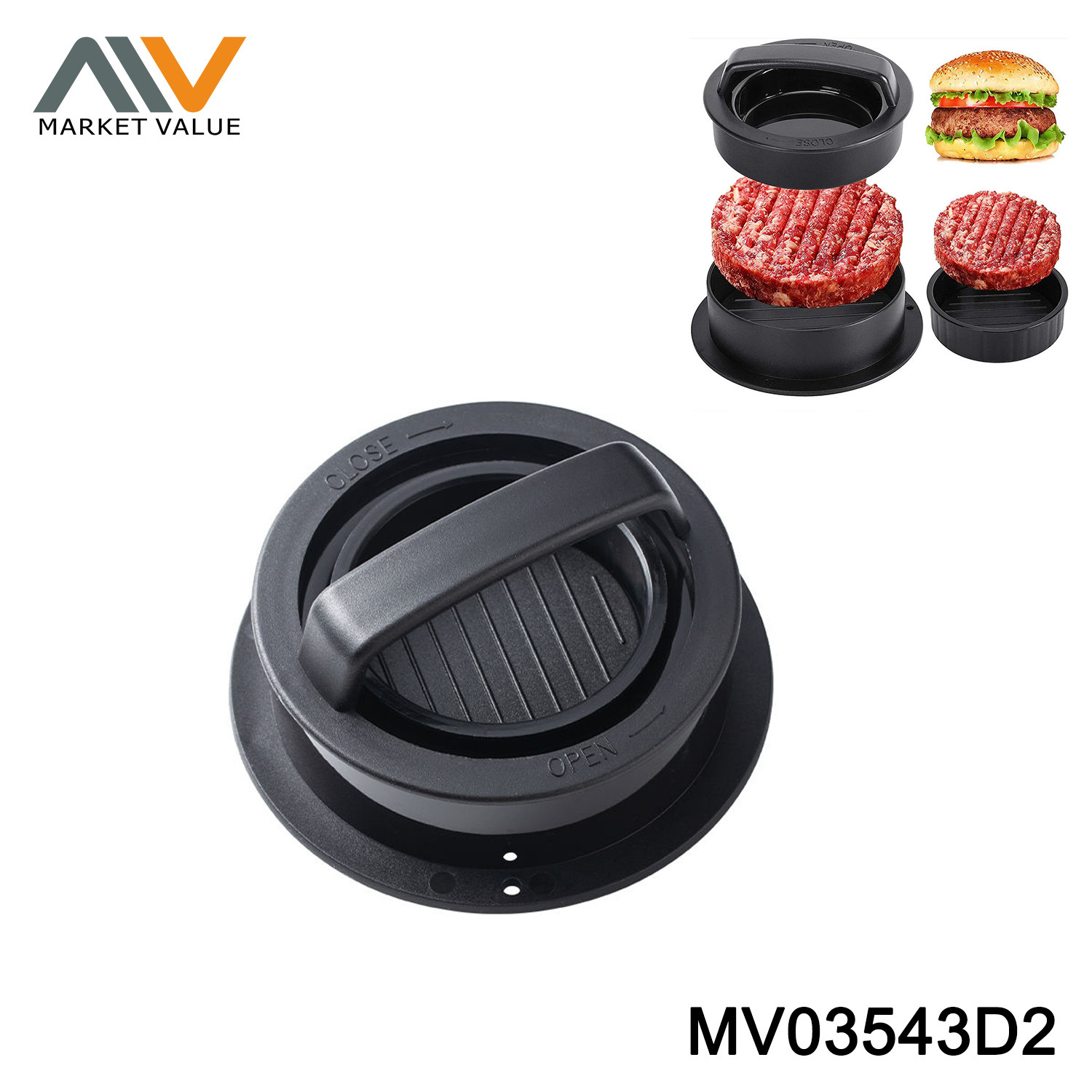 Hamburger Press Patty Maker,TC