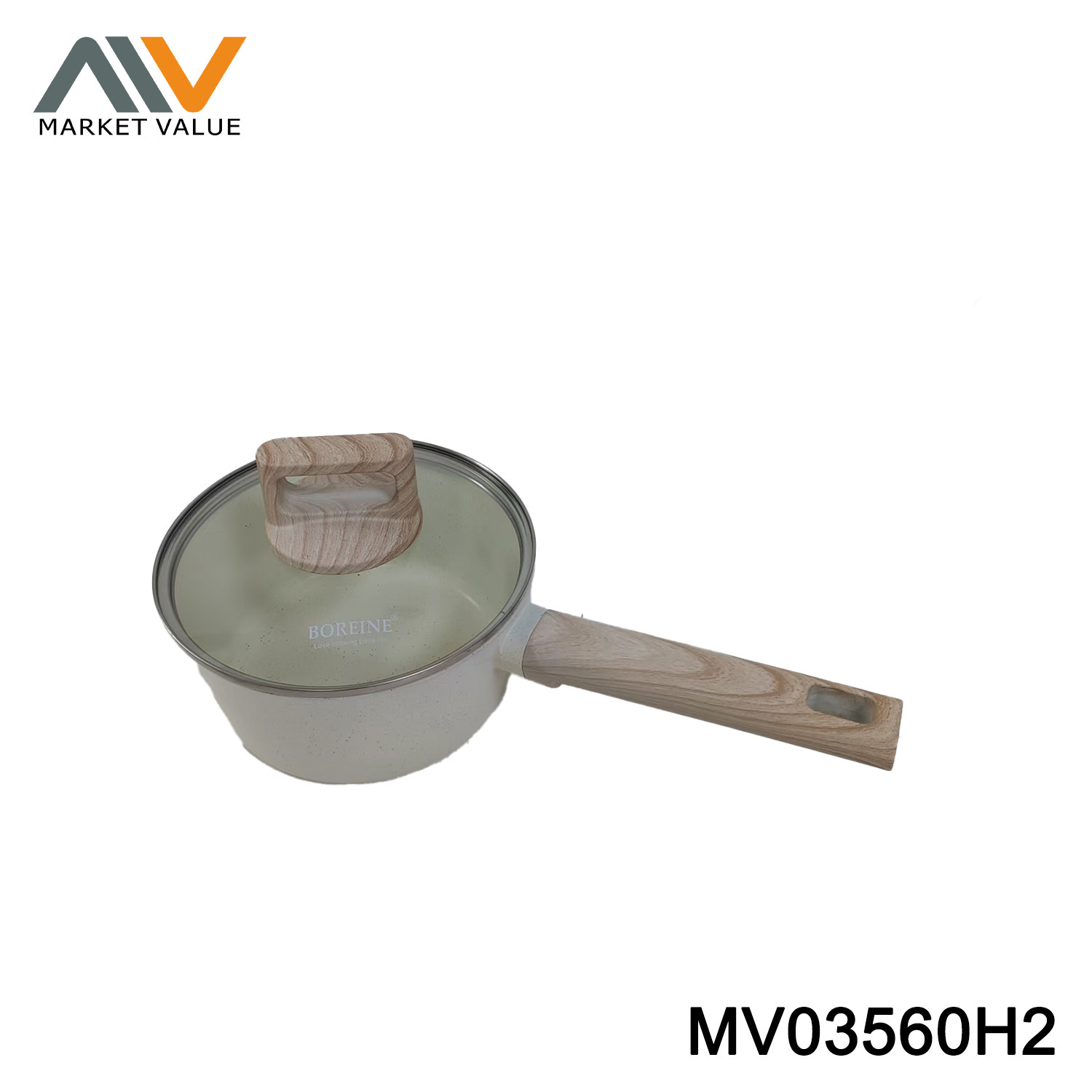 18CM Milk Pan With Glass Lid + Handle