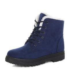 New Design Large Size Elegant Ladies Winter Fashion Women Girls Plush Lining Thermal Snow Ankle Boots