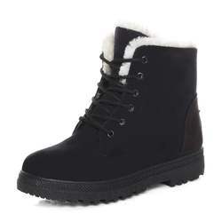 New Design Large Size Elegant Ladies Winter Fashion Women Girls Plush Lining Thermal Snow Ankle Boots