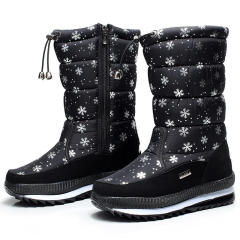 Women snow boots platform winter boots thick plush waterproof non-slip boots fashion women winter shoes warm fur botas mujer