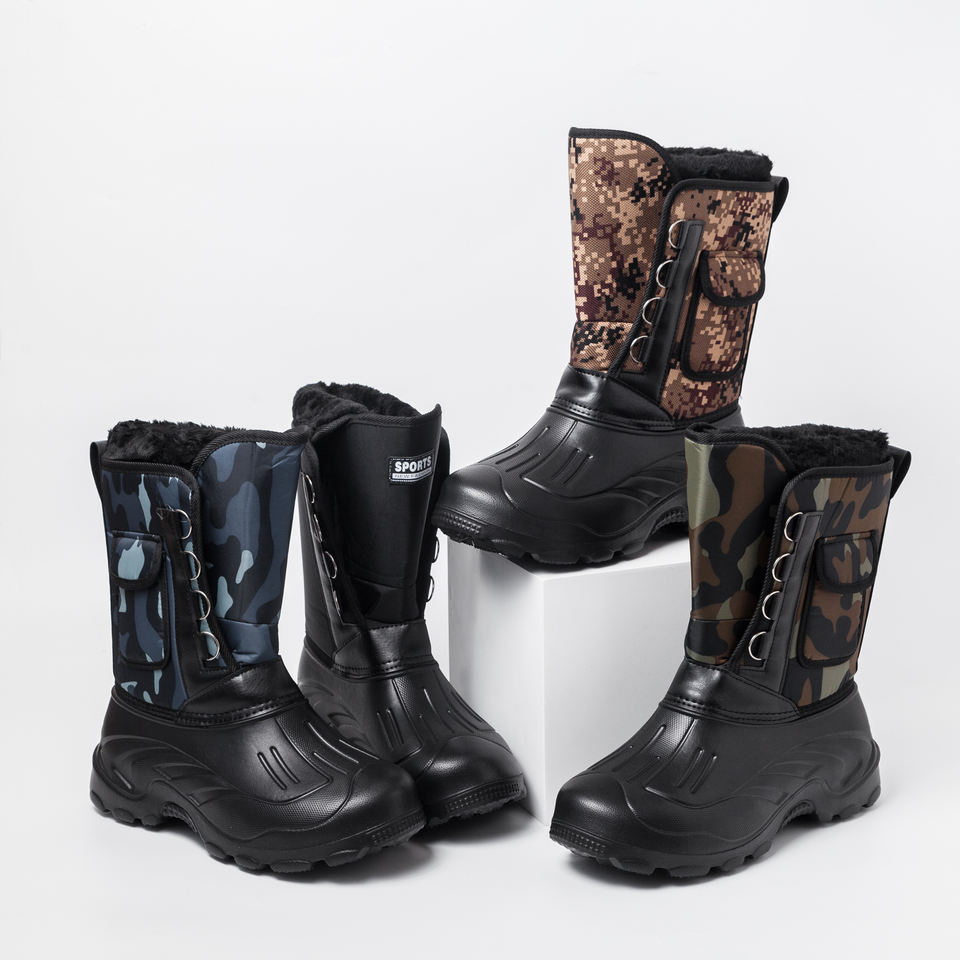 Cold-proof Waterproof Non-slip Warm High-tube Winter Outdoor Fishing Riding Boots Men's Snow Boots