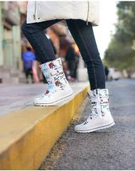 New Snow Waterproof Boots Women Thicken short Plush Warm Winter Shoes Woman Comfortable Ankle Boots