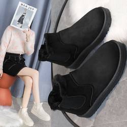 Manufacture autumn winter sexy brown wedge platform snow shoes women's lady boots for women