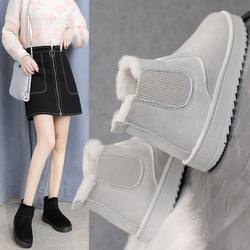 Manufacture autumn winter sexy brown wedge platform snow shoes women's lady boots for women