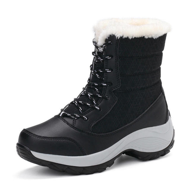 Snow boots Winter brand warm non-slip waterproof women boots mother shoes casual cotton winter autumn boots female