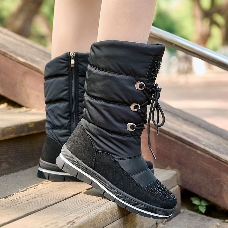 New Outdoor Men Boots Winter Snow Boots For Men Shoes Thick Plush Waterproof Slip-Resistant Keep Warm Winter Shoes