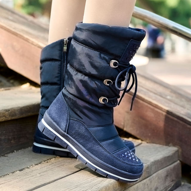 New Outdoor Men Boots Winter Snow Boots For Men Shoes Thick Plush Waterproof Slip-Resistant Keep Warm Winter Shoes