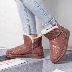 Bairuilun New Letter Keep Warm Women Snow Boots Plush Insole Ankle & Bootie Winter Women'S Shoe