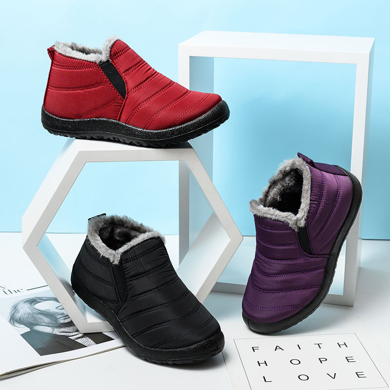 BAIRUILUN Women Snow Shoes Waterproof Keep Warm Comfy Ankle Boots