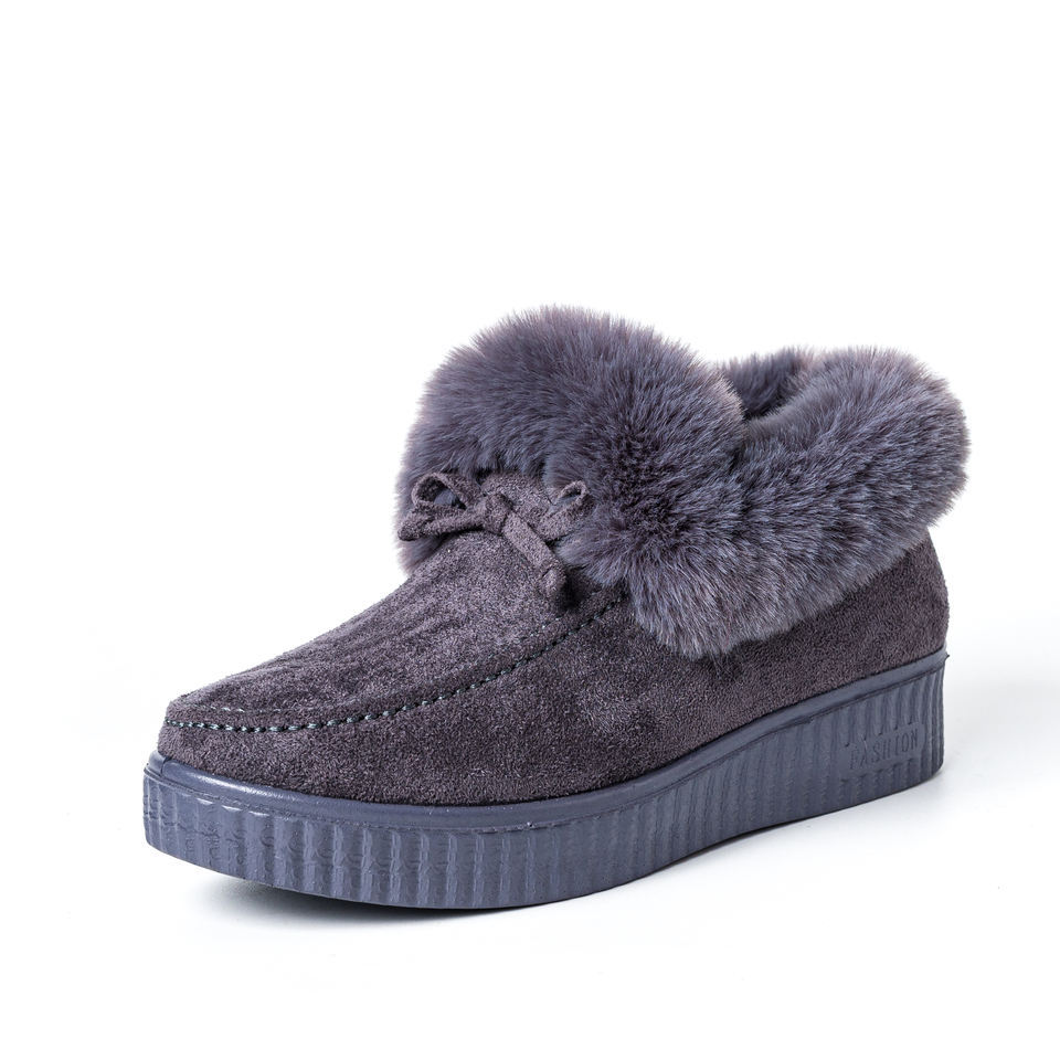 Winter Women Fashion Snow Boots Casual Ankle Boot Warm Platform Cotton Shoes Slip on Ladies Flat Short Boots