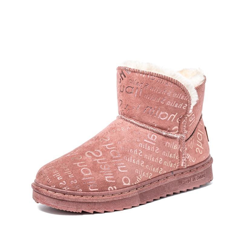 New Style Reflective Mid-Tube Warm Cotton Shoes PU Sole Snow Boots
