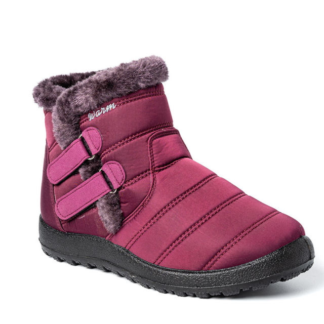 The Latest Waterproof PU Material Warm Cotton Shoes And Anti-Skiing Boots boots women winter boots waterproof