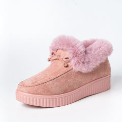 Winter Women Fashion Snow Boots Casual Ankle Boot Warm Platform Cotton Shoes Slip on Ladies Flat Short Boots