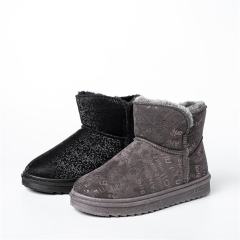 New Style Reflective Mid-Tube Warm Cotton Shoes PU Sole Snow Boots