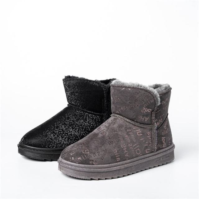 New Style Reflective Mid-Tube Warm Cotton Shoes PU Sole Snow Boots
