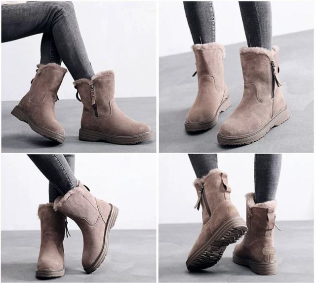 Women Boots Non-slip Waterproof Winter Ankle Snow Boots Women Platform Winter Shoes with Thick Fur thigh high boots