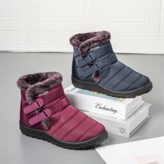 The Latest Waterproof PU Material Warm Cotton Shoes And Anti-Skiing Boots boots women winter boots waterproof