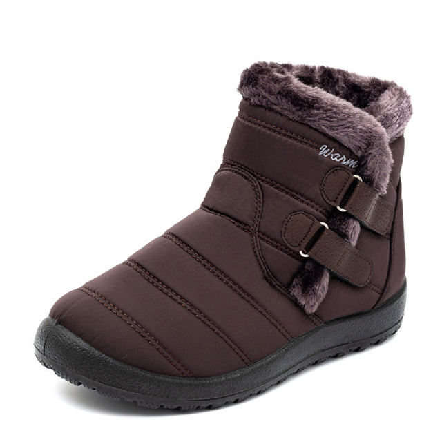 The Latest Waterproof PU Material Warm Cotton Shoes And Anti-Skiing Boots boots women winter boots waterproof