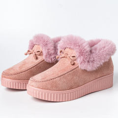 Winter Women Fashion Snow Boots Casual Ankle Boot Warm Platform Cotton Shoes Slip on Ladies Flat Short Boots