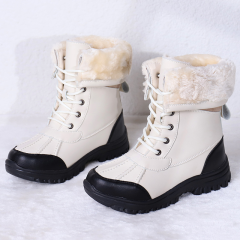 Winter new women's leather boots Martin boots high top leather shoes