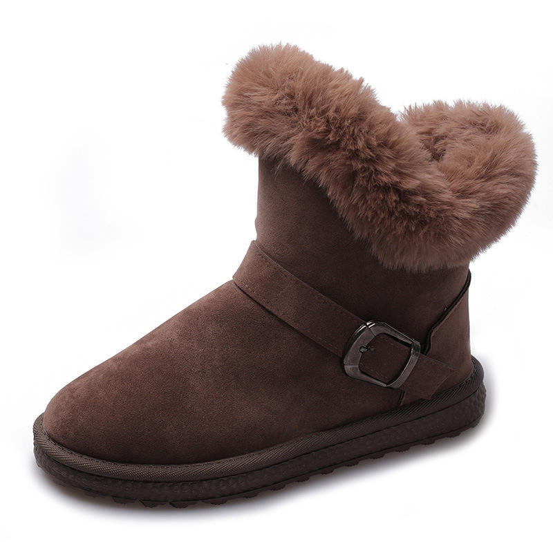 Bairuilun factory wholesale fashion in stock warm casual snow winter boots