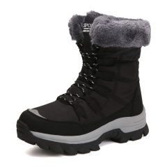Winter soft soled high top women's snow boots and thickened to keep warm soled outdoor