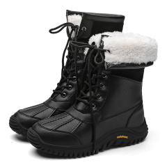 Winter Martin boots women's Plush warm outdoor snow boots waterproof and anti-skid high barrel cotton shoes