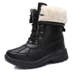 Winter new women's leather boots Martin boots high top leather shoes
