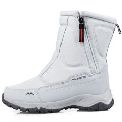 BAIRUILUN mens boots winter boots waterproof leather ankle boots womans snow shoes