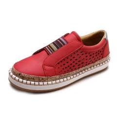 fashion casual high quality comfortable footwear breathable new style lady women slip on flats shoes