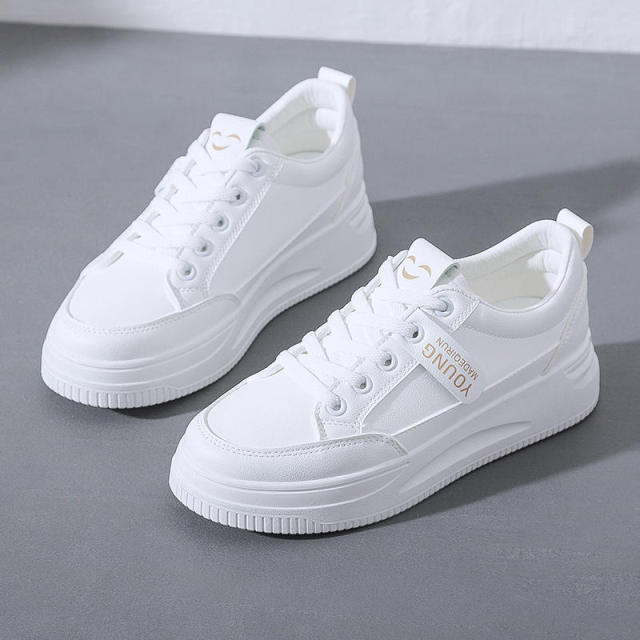 Fashion Dad Shoes Cheap Sports Court Shoes Women Casual Vulcanize Women White Shoes Running