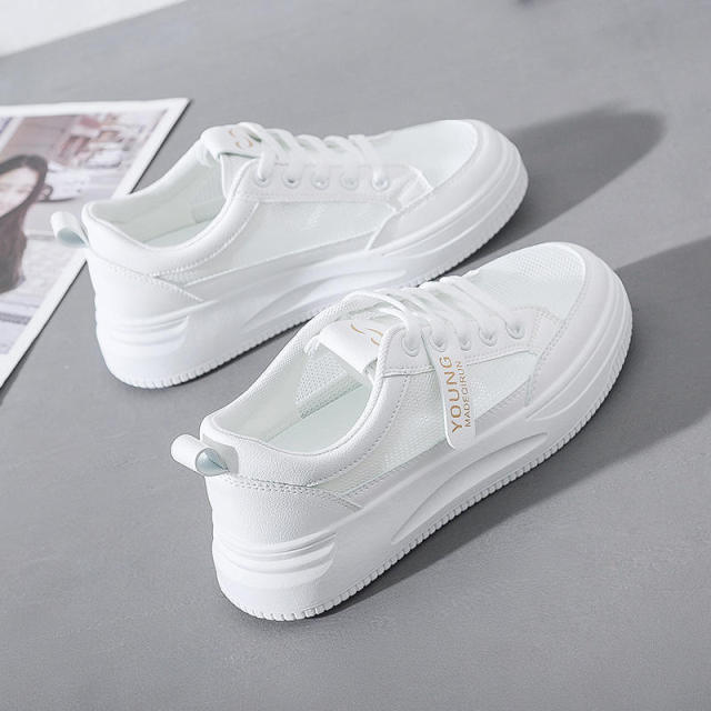 Fashion Dad Shoes Cheap Sports Court Shoes Women Casual Vulcanize Women White Shoes Running