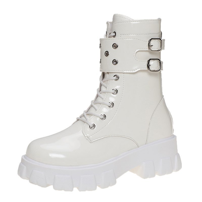 Winter New Trendy And Thermal Plush Martin Boots For Women Thicken Bottom And Anti-Slip Outsole Women's Snow Boots
