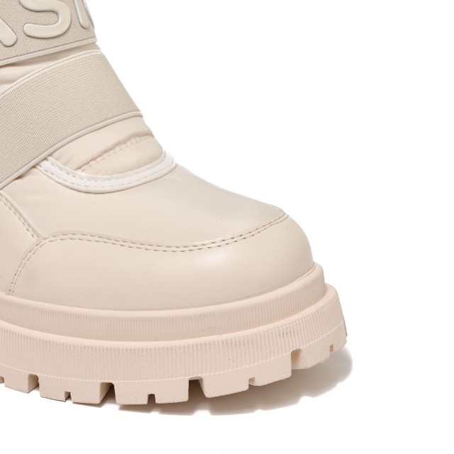 High-Quality Women's Plush Warm Lining Snow Boots Comfortable And Soft Middle Beige Snow Shoes For Women