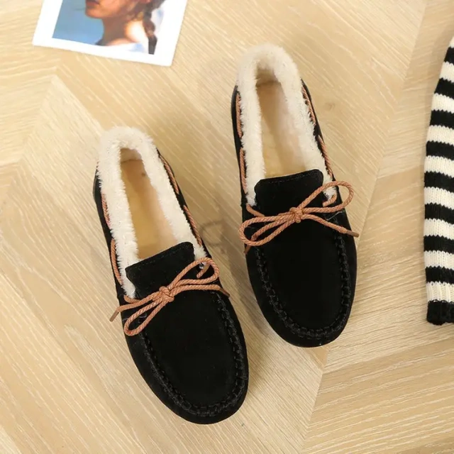 Fashion Women's Winter Thermal Snow Booties With Wear-Resisting Outsole Comfortable And Soft Flat Winter Shoes For Women