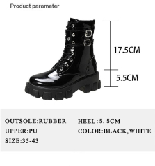 Winter New Trendy And Thermal Plush Martin Boots For Women Thicken Bottom And Anti-Slip Outsole Women's Snow Boots
