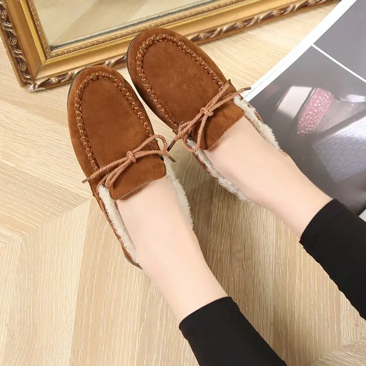 Fashion Women's Winter Thermal Snow Booties With Wear-Resisting Outsole Comfortable And Soft Flat Winter Shoes For Women