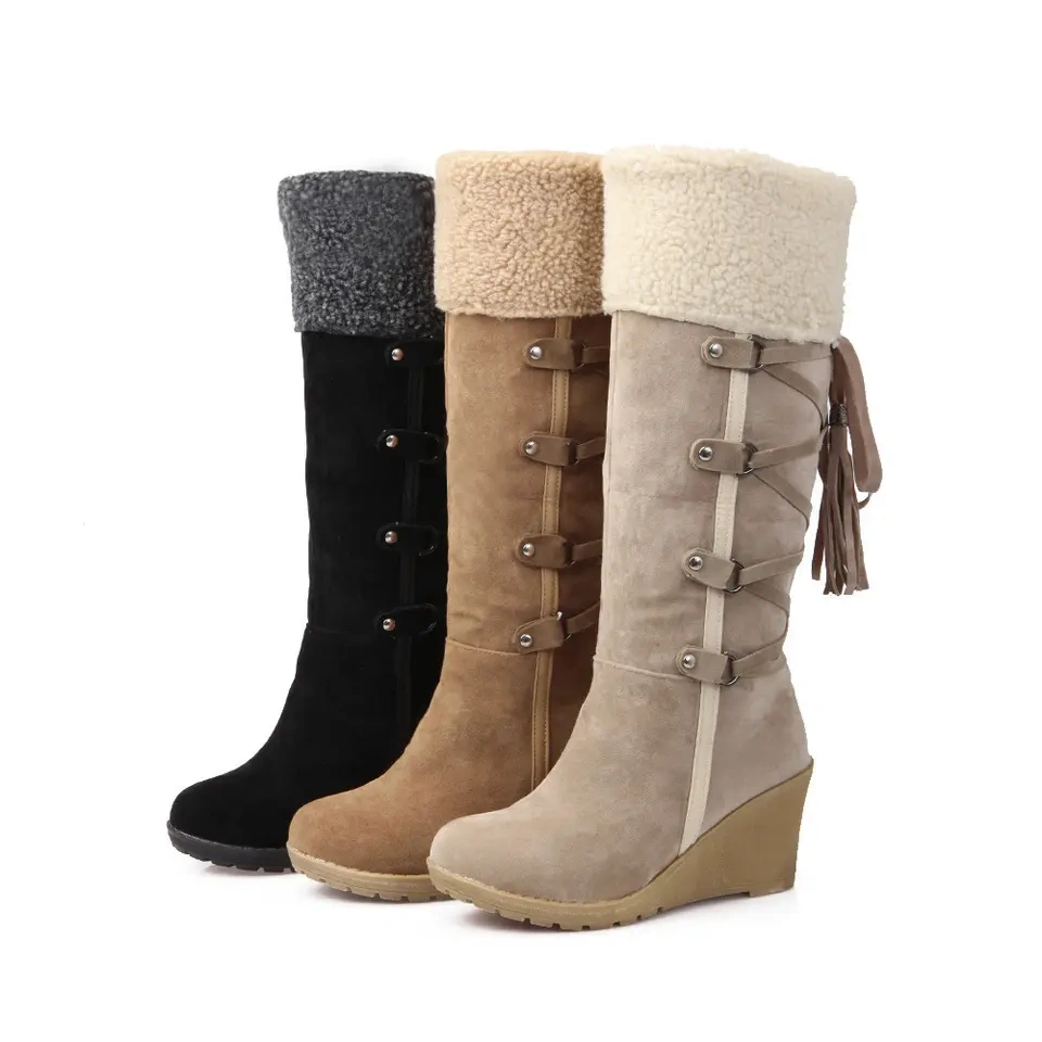 Wholesale Winter Women's Thermal Soft And Comfortable Midi Boots Anti-Slip Soft And Thicken Shoes For Women