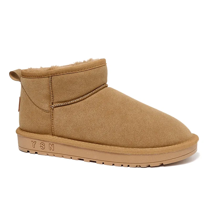Support customization winter thick bottom men and women plus fleece thickened non-slip snow cotton