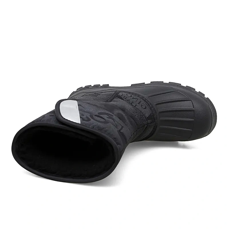 Winter Thicken Warm Plush Lining Fishing Boots Anti-Slip Wear-Resistance Outsole Thermal And Waterproof Snow Boots